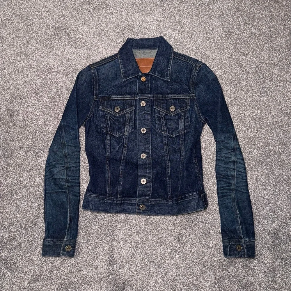 AG Adriano Goldschmied Women's Denim‎ Dark Blue Jean Jacket size XS